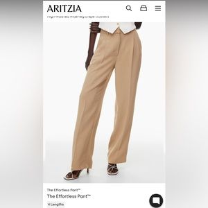 Aritzia Effortless Pant in Gold Camel Size 00